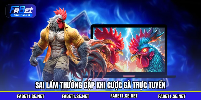 Sai lầm thường gặp khi cược gà trực tuyến