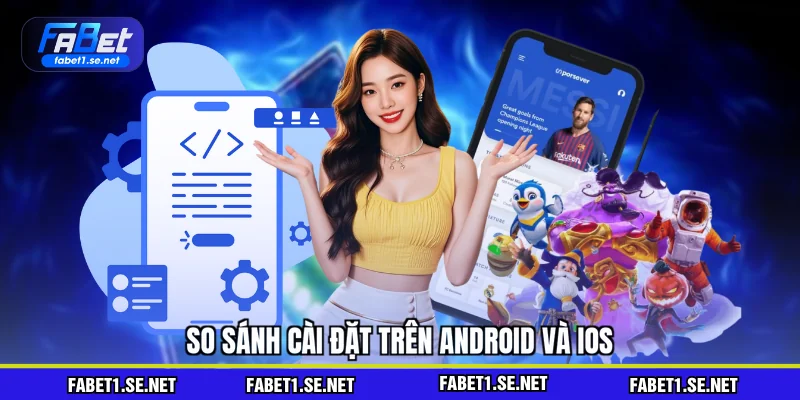 So sánh cài đặt trên android và ios